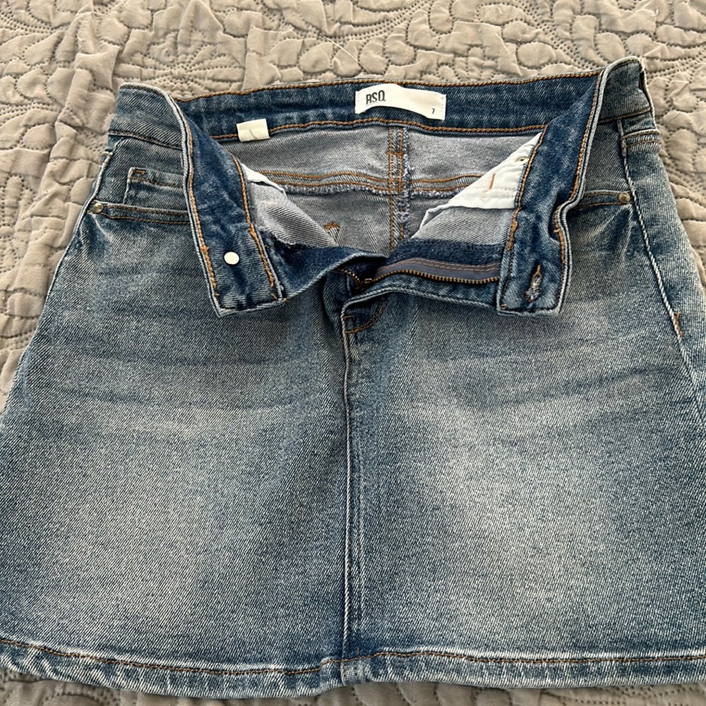 RSQ Mini denim skirt, teen size 7,